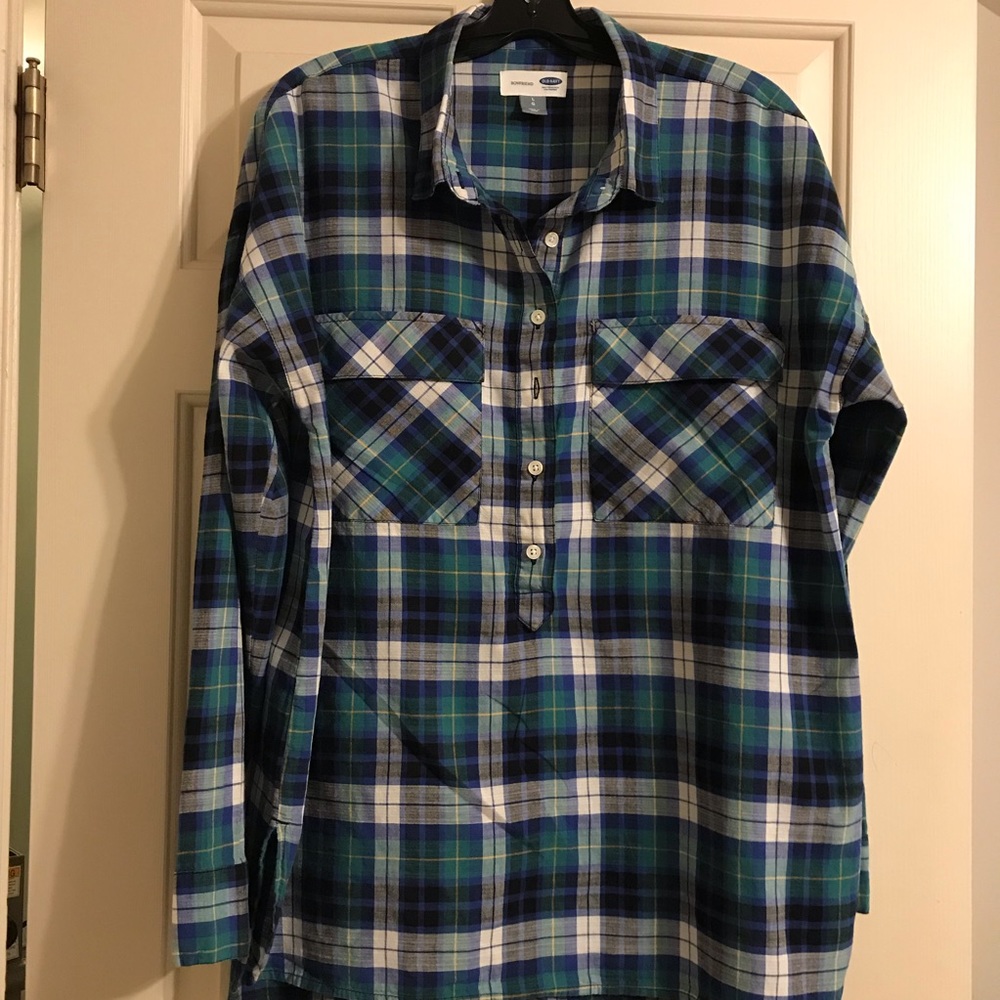 🔺Old navy plaid boyfriend shirt